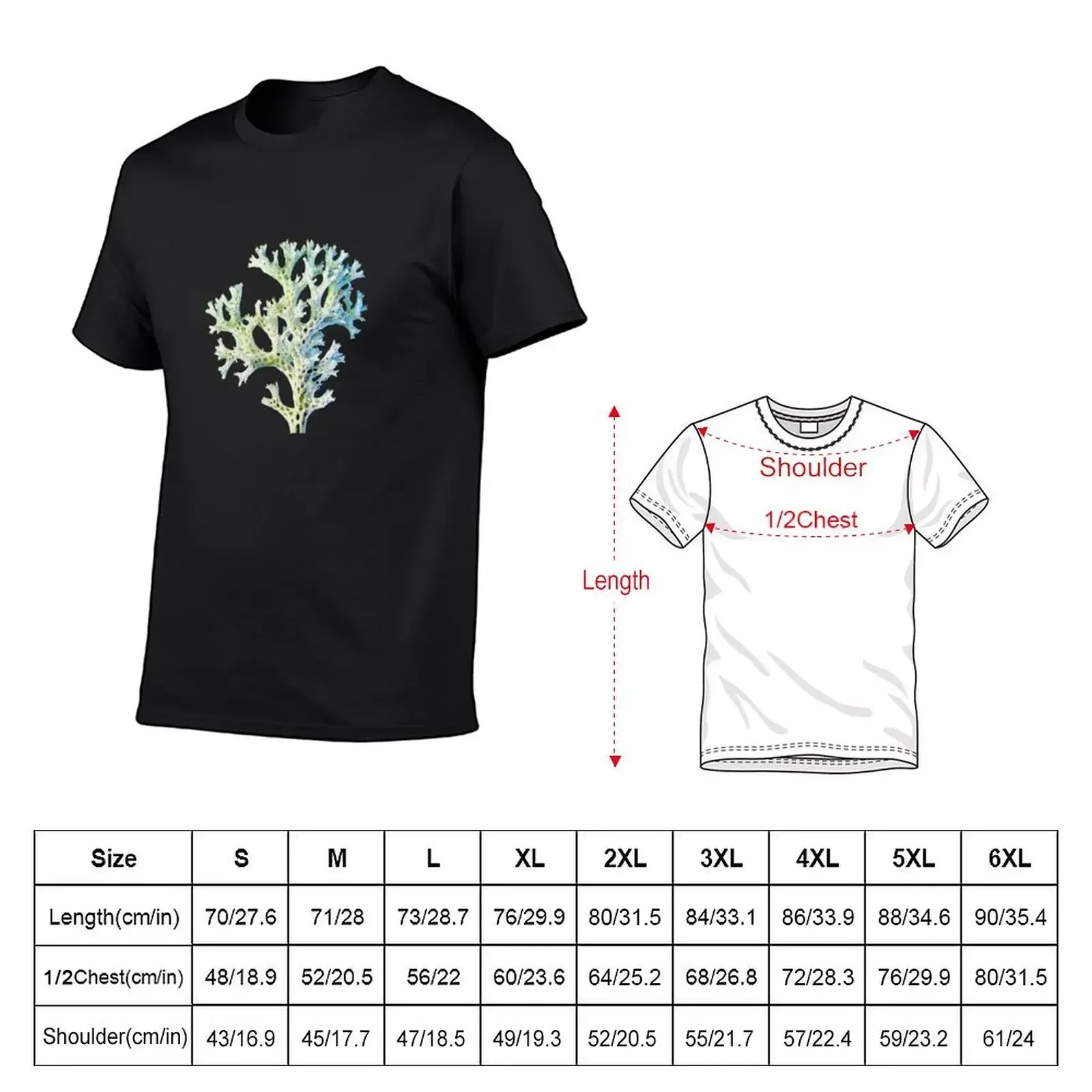 Coral Lichen T-Shirt Aesthetic clothing custom t shirt basketball graphic tees men graphic t shirts