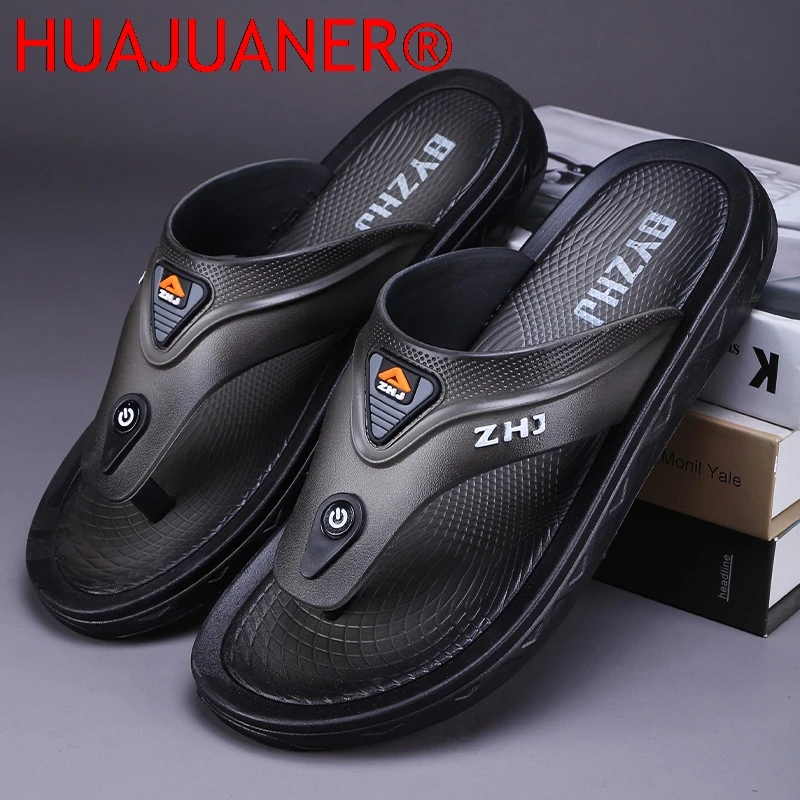 House Beach Walk Around Home Flip Flops Platform Outdoor Indoor Sandals Man Slippers for Men Comfort Shoes Clappers 2026 Fashion