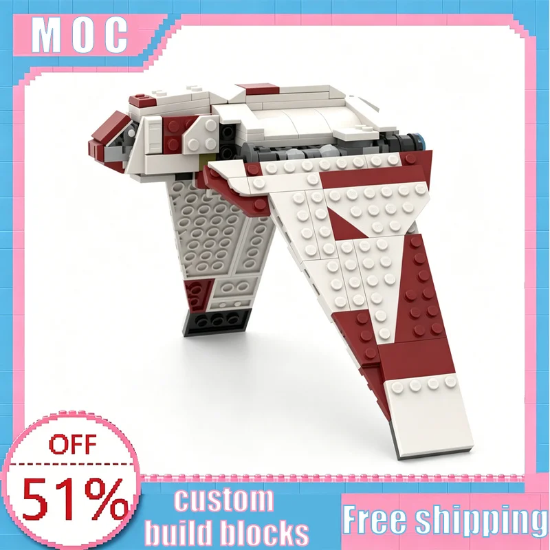 235-teiliges MOC Nu Attack-Klasse Shuttle Bausatz, Kreatives Modellbau-Set, Lehrreiches Montage-Spielzeug, Besonderes Geschenk
