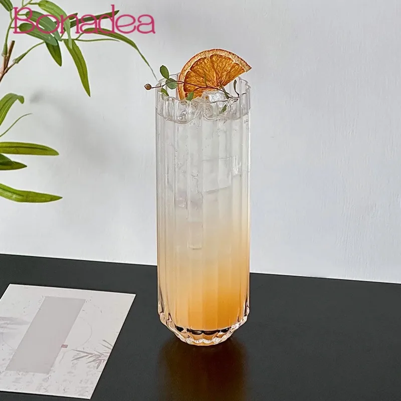 

Striped Creative Cocktail Glasses Cups,Collins Glass Juice Cup,Mixing Juice Glass Cup,Water Drinkware,Party Home Tools