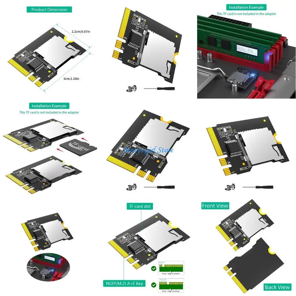 

C7AB Card to M.2 Module Adapter for MultiDevice Compatibility Usage