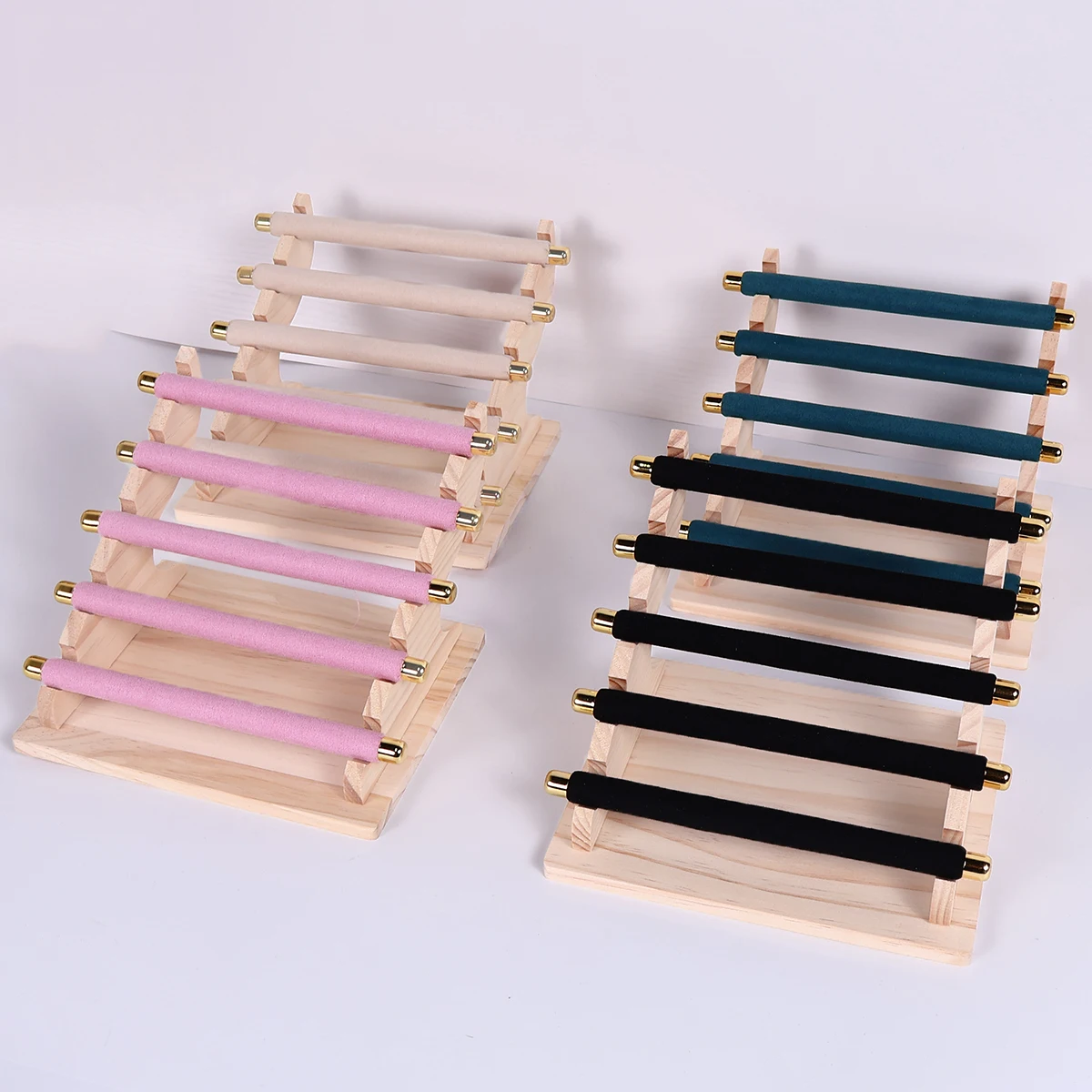 

A ring display rack, flannel jewelry rack, double-layer storage ring jewelry storage rack, stall display rack