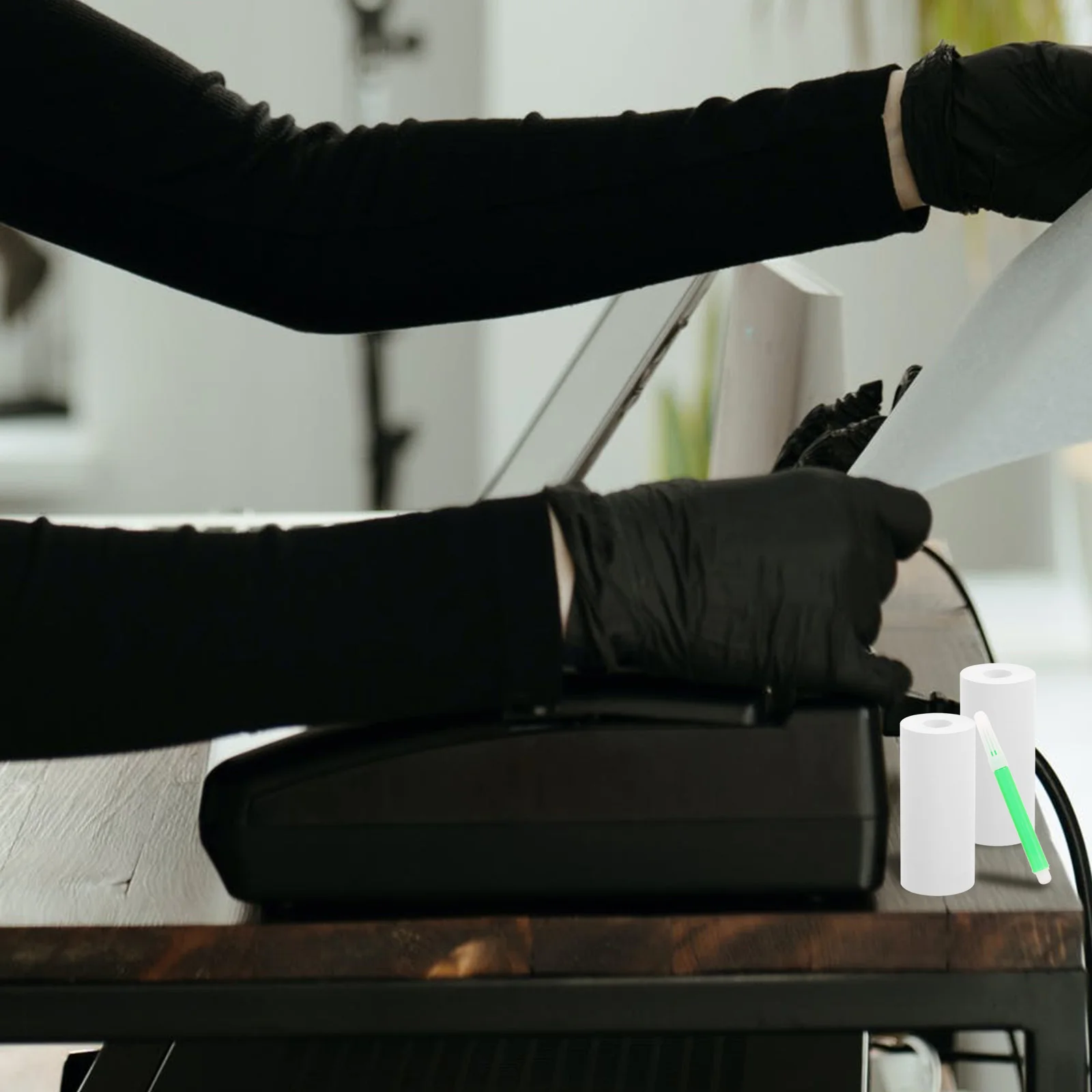 

1 set Thermal Labels Self Adhesive Matte Finish For Labeling Organizing Files Documents Jars Bottles Name Tags Sticker Rolls