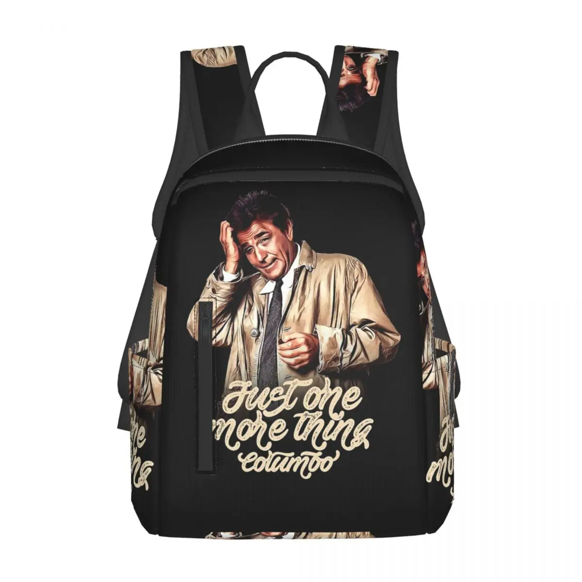 

Columbo - Peter Falk Backpack Daypack Large Capacity Kids BookBag School Bag Shoulder Bags for Men Women