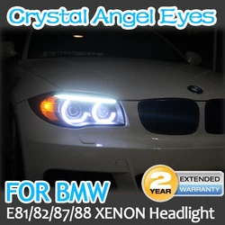 for BMW 1 Series E81 E82 E87 E88 XENON Light Retrofit DTM M4 Style LED Crystal Angel Eyes rings Kit