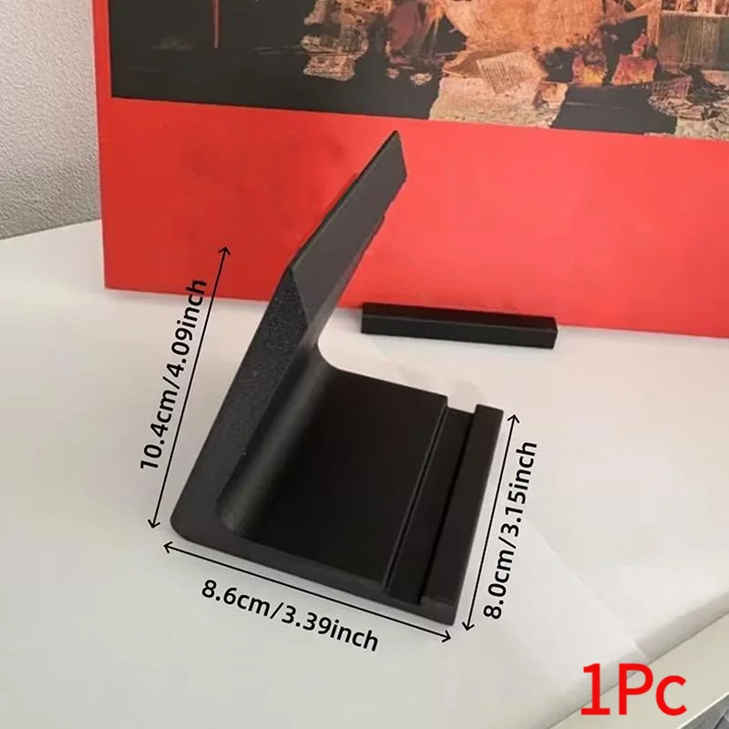 1Pc Desktop Vinyl Record Stand Record Player Holder Minimalist Display Rack Ideal For Office And Home Living Room Display.