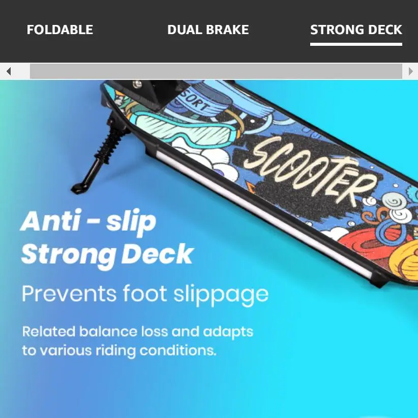 Kick Scooter for Teens & Adults, 200mm Big Wheels Foldable Scooter, Teens & Adult Scooters with LED Light-Up Deck