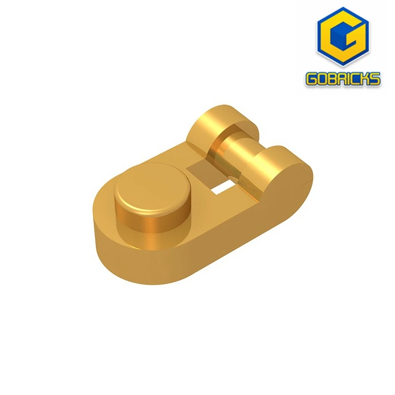

Gobricks GDS-1290 Plate, Round 1 x 1 with Bar Handle on Side compatible with lego 26047 children's toys Assembles Blocks
