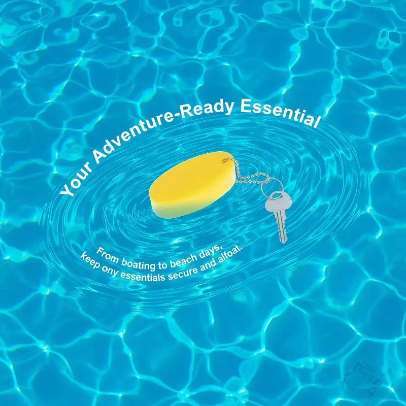 New Foam Floating Boat Keychains 12 Pack Random Color Anti-lost Key Rings for Kayaking Sailing Pool Beach Summer Use