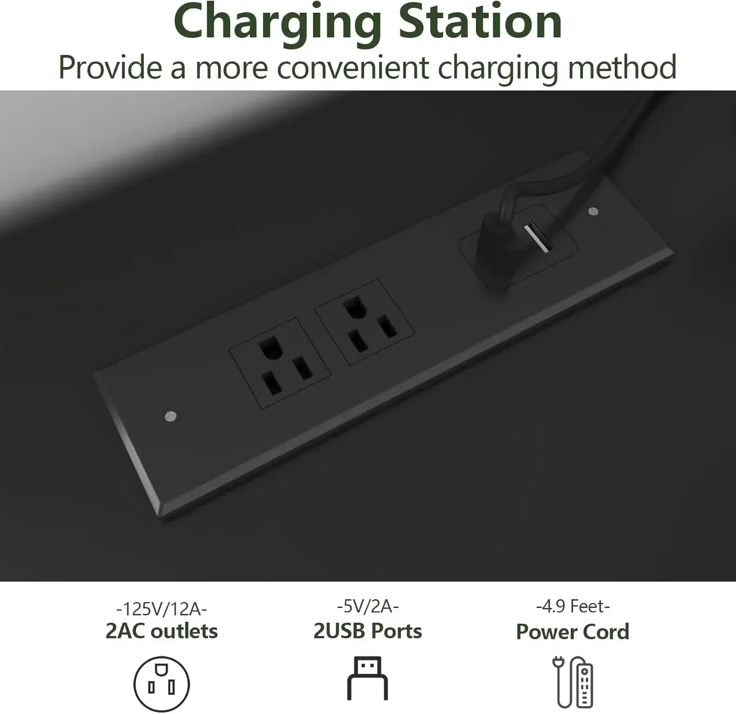 Commode à 9 tiroirs avec prise de courant, lumière LED, commode moderne pour placard, double large