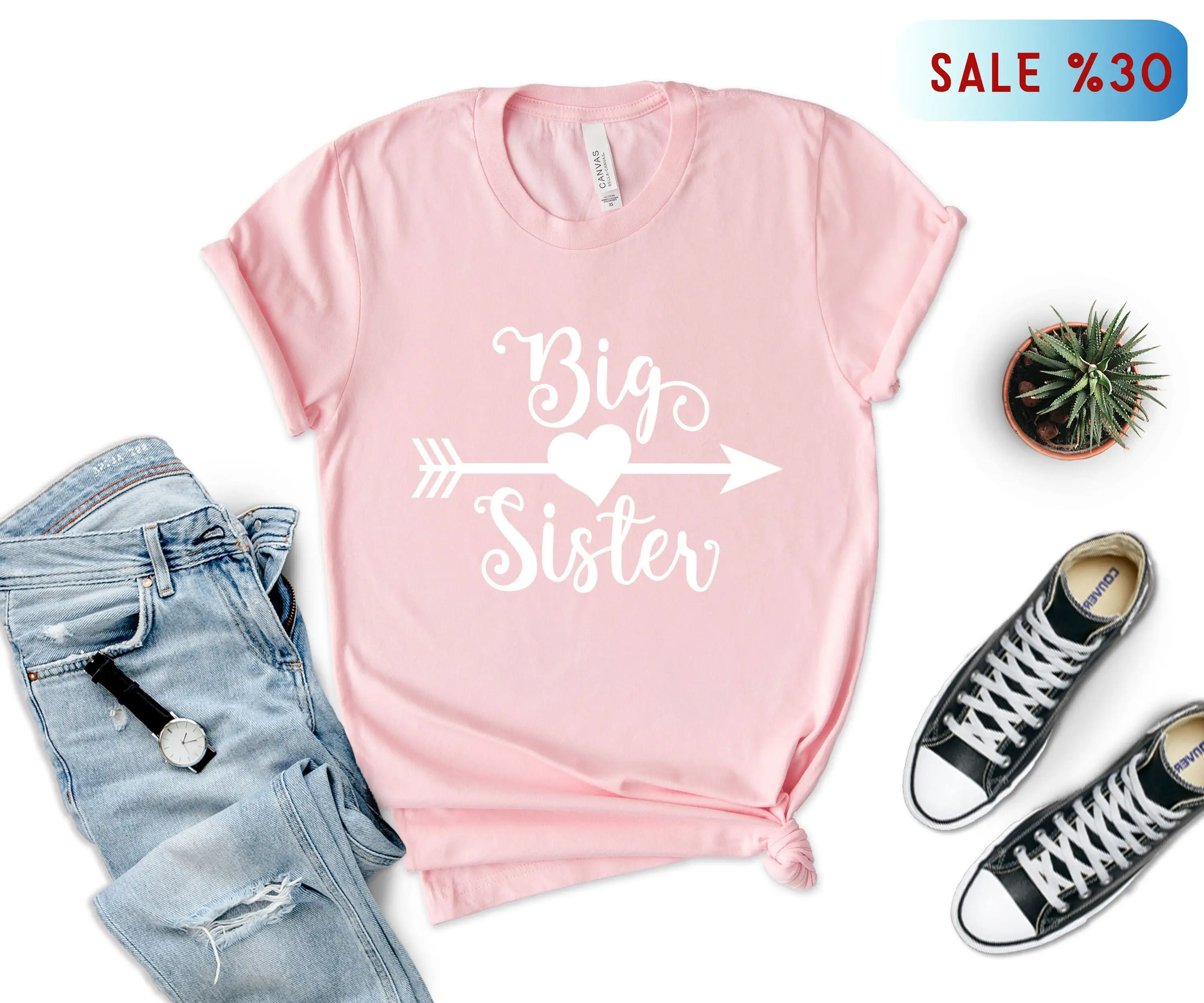 Big Sister T Shirt Promoted To Baby Announcement Pregnancy Reveal Shower