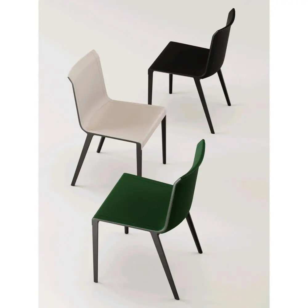 이탈리아 스타일, 다이닝 체어, 가벼운 럭셔리, 안장 가죽, 미니멀리스트, 하이엔드, 천연 가죽, 모던