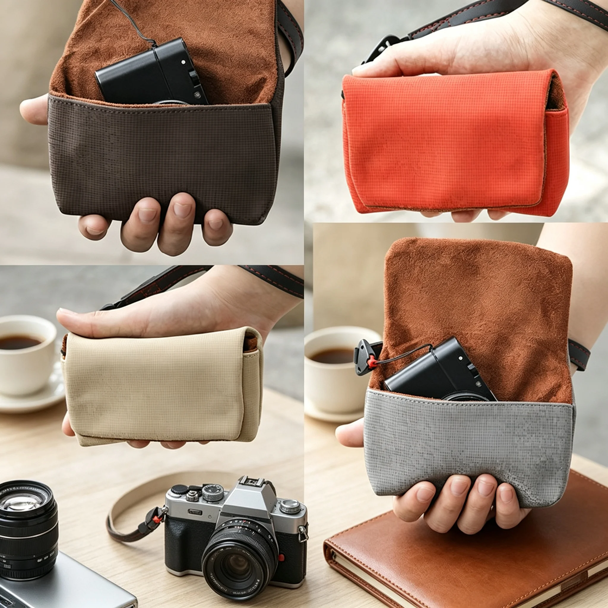 Mini Camera Bag with Built-in Battery Slot | For Sony RX100 Series  Ricoh GR2/GR3  Canon PowerShot G7X | Durable & Skin-Friendly