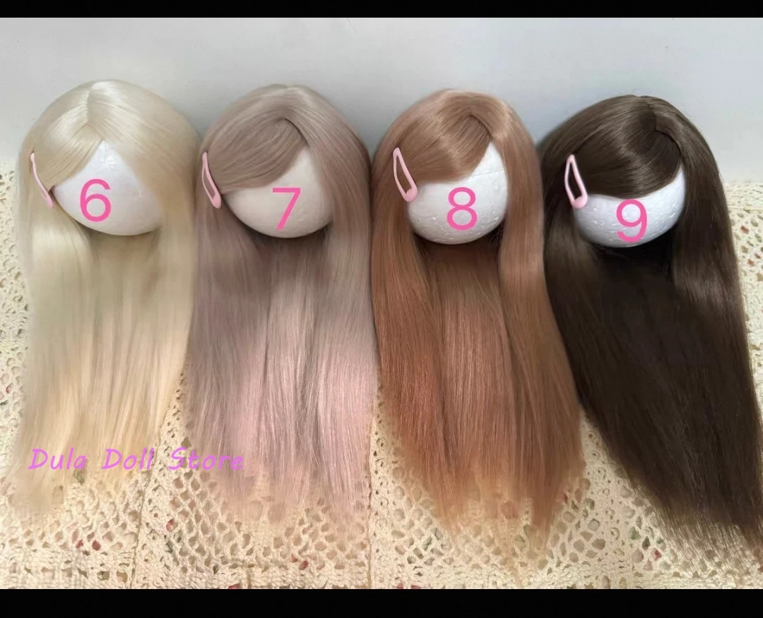 

2026 Dula Doll Wigs for Blythe Qbaby Mohair Straight hair Simple hairstyles 9-10 inch head circumstance