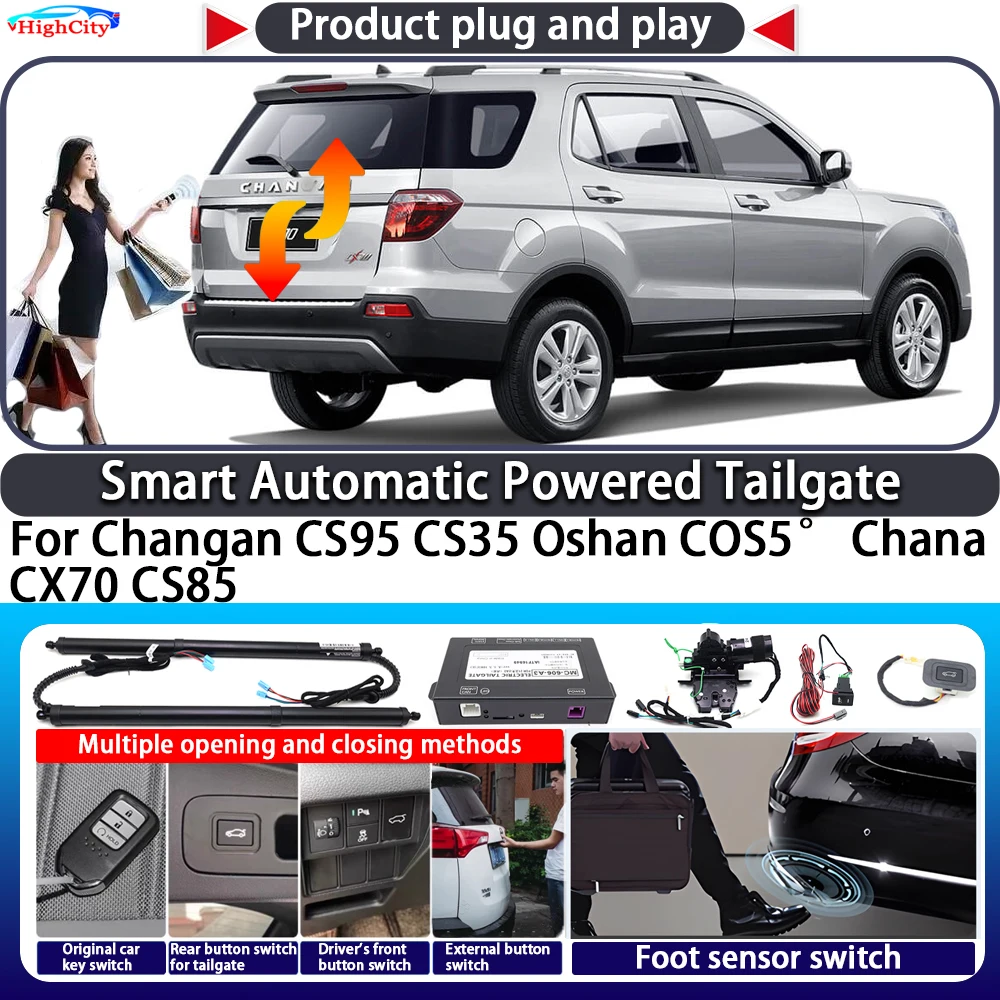 

For Changan CS95 CS35 Oshan COS5° Chana CX70 CS85 OEM Smart Automatic Powered Tailgate Key Lift Close Electric Power Tailgate
