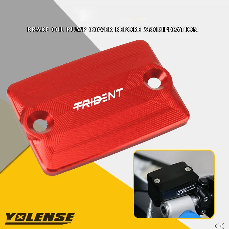 Fit Trident 660 2021-2024 2023 2022 Trident660 Motorcycle Front Brake Fluid Reservoir Oil Cup Cap Master Cylinder Cover