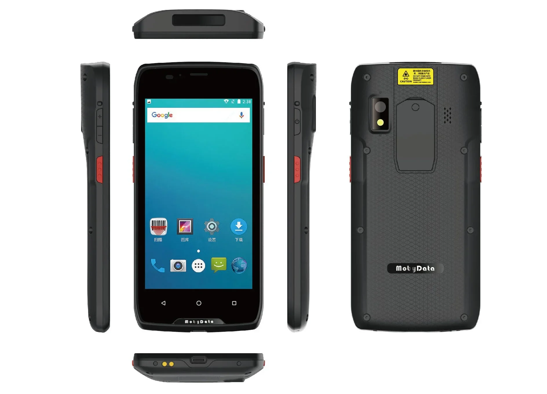 Rugged DELLege DT1086  android  data collector 5 inch full touch screen logistic pda  handheld computers andoroid 9.0 OS