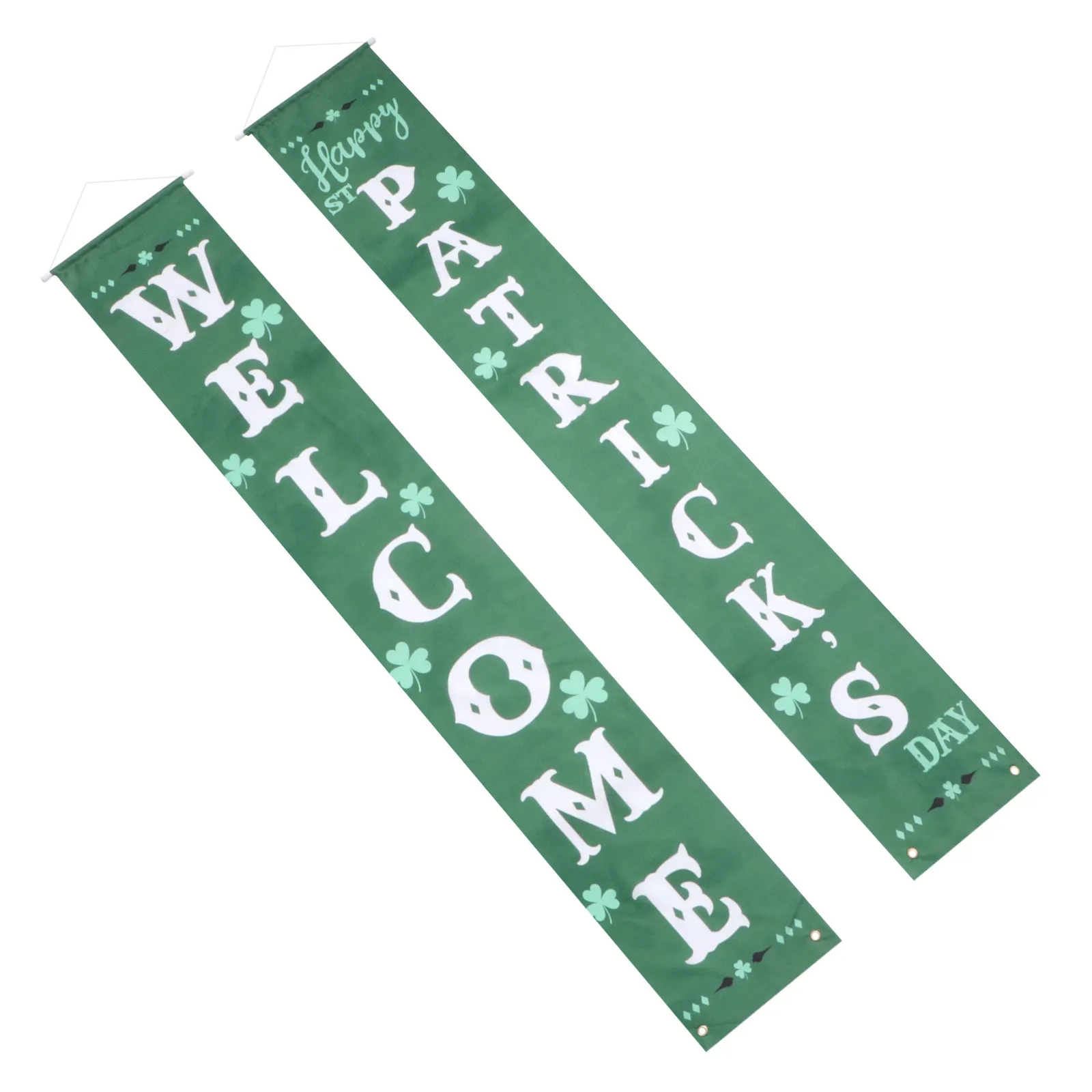 1Pair Festival Door Curtain Couplets St Patrick's Day Party Decoration Wall Hanging Ornament Reusable Environmentally Friendly