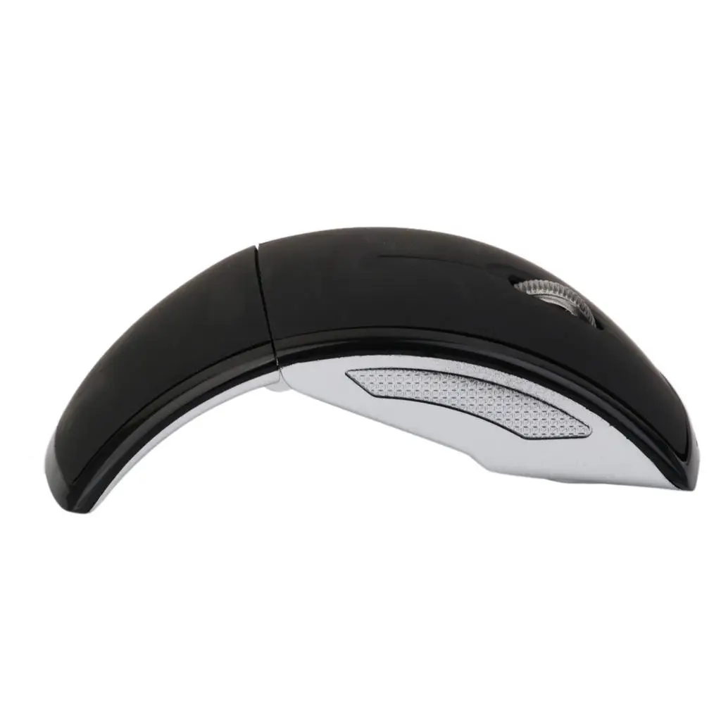 Slim Foldable Mouse Wireless Optical Engine Thin Mouse Pad Compatible for Windows Mac Devices