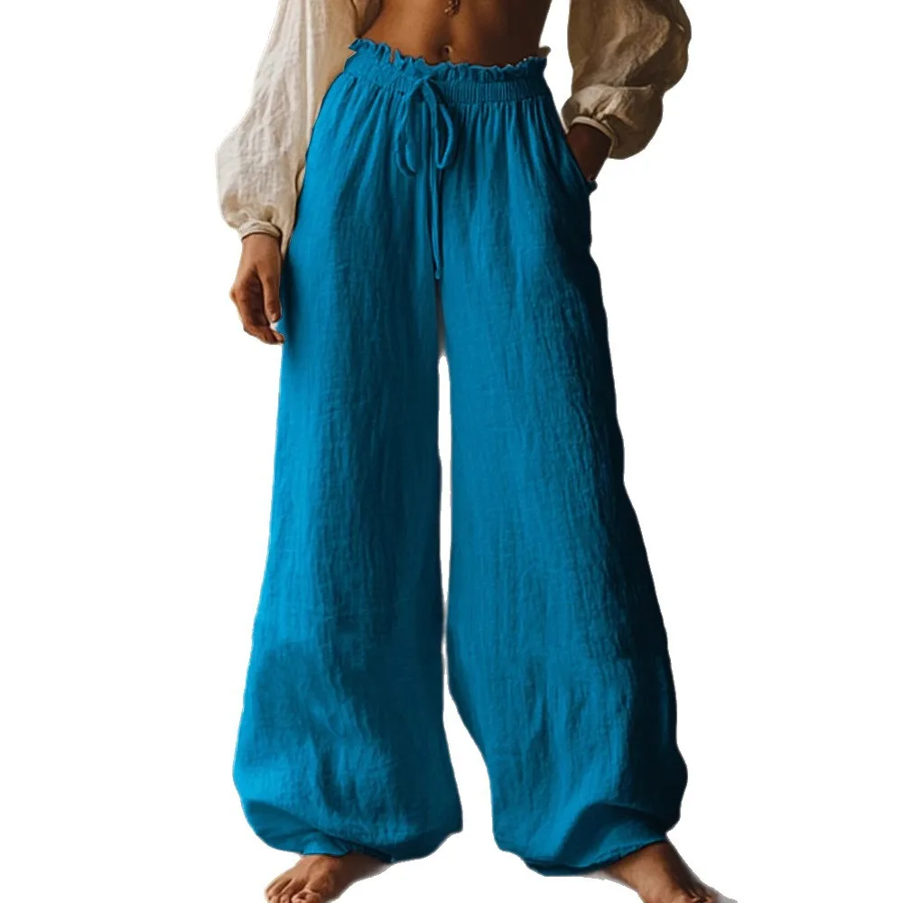 

Повседневные мешковатые брюки Y2k, женские осенние модные однотонные широкие спортивные штаны 202, женская уличная одежда, элегантная осенняя одежда