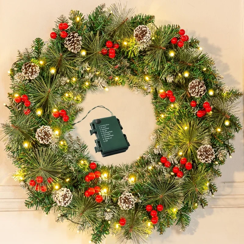 Christmas Decorations Supplies Christmas Wreath Decoration Garland Flowers