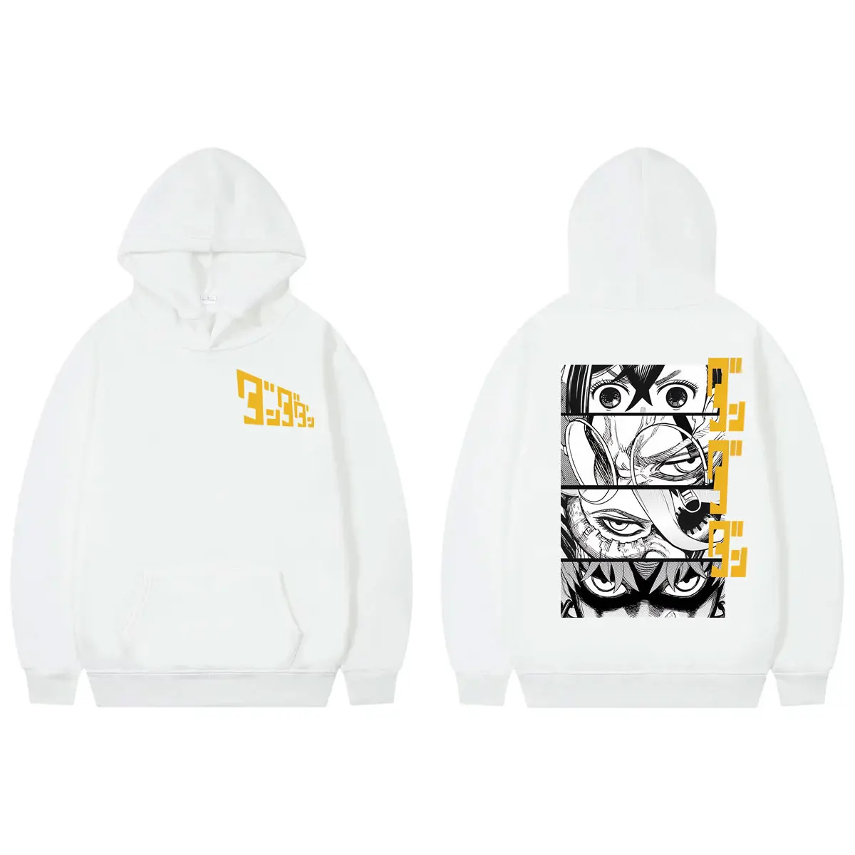 Japanese Anime Dandadan Graphic Hoodies Fashion Vintage Hooded Sweatshirts Men Women High Quality Fleece Pullovers Streetwear