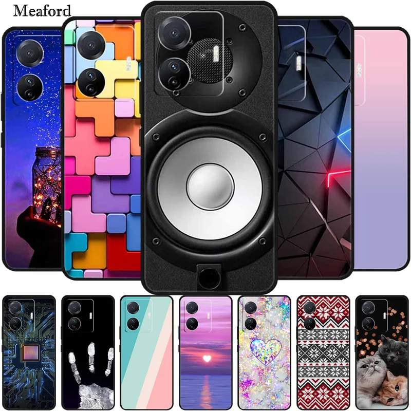 Luxury Case For Vivo iQOO Z6 Pro Silicon Soft TPU Back Cover Phone For Vivo iQOO Z6 Lite Funda iQOOZ6 Lite Shockproof New Coque