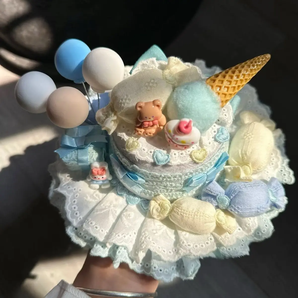Original Homemade Lolita Handmade Elements Cake Top Hat Soft Girl Lo Cute Lolita Small Headdress