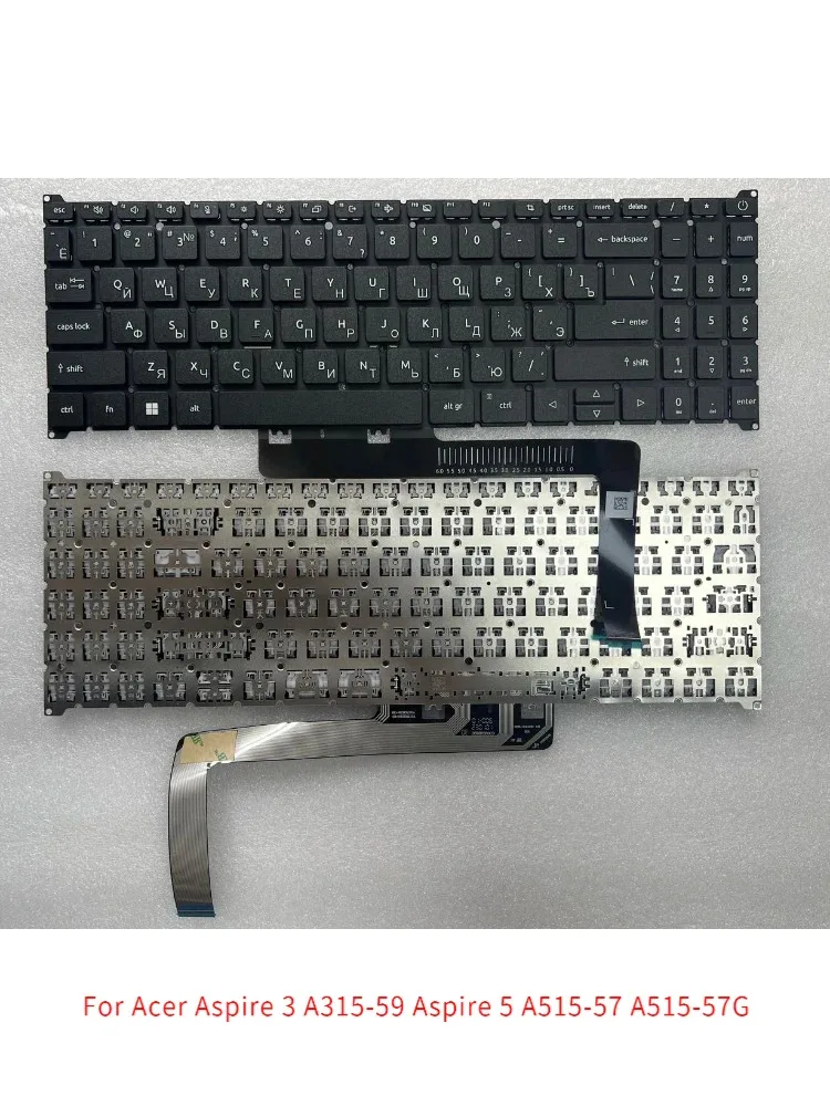 

New Ru Laptop Keyboard for Acer Aspire 3 A315-59 Aspire 5 A515-57 A515-57G