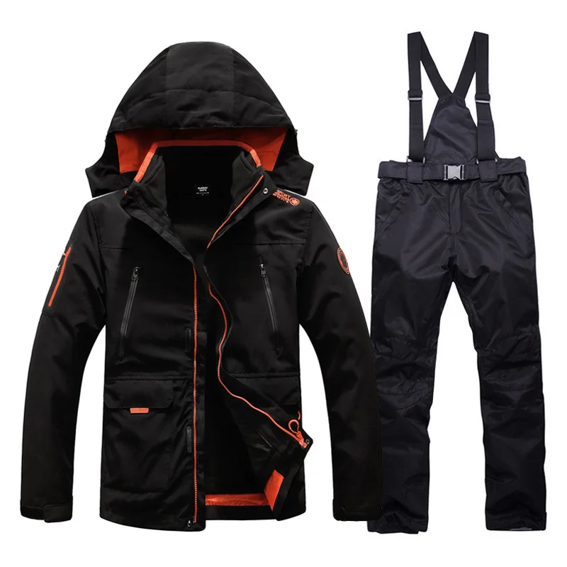 

Men's Ski Suit Warm Waterproof Windproof Ski Jackets For Men Winter Snowboard Jacket And Pants Set Brands Outdoor Snow Costumes