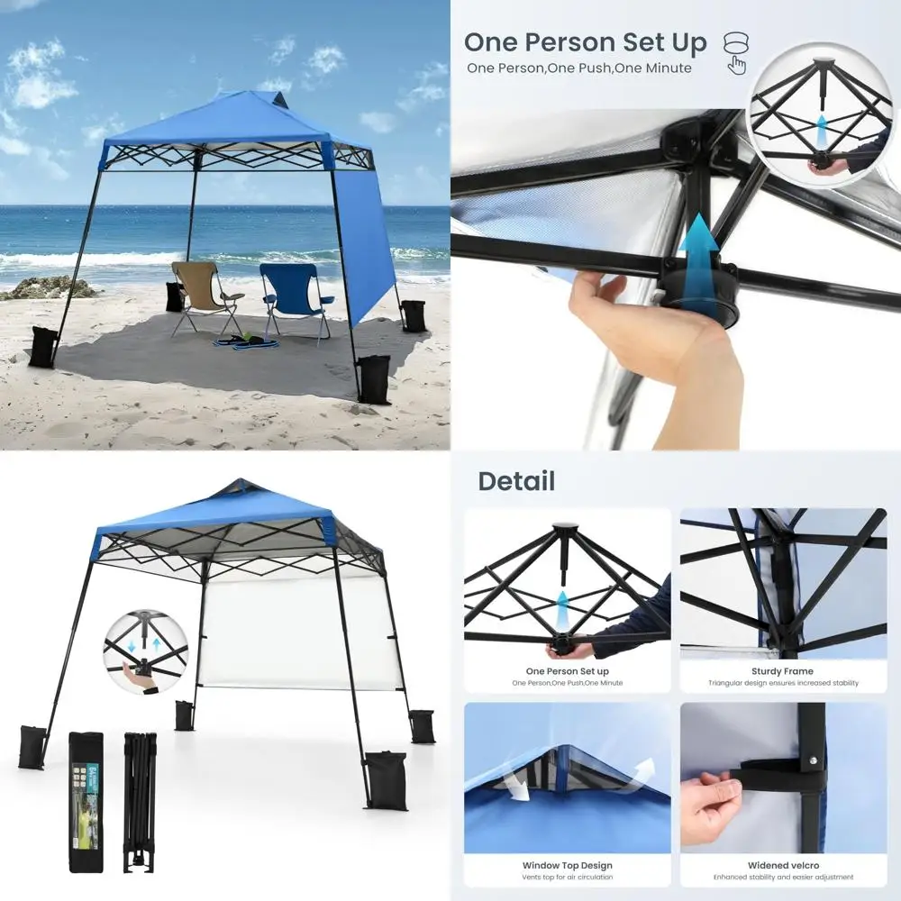 

Portable 12x12ft Pop Up Canopy Tent for Outdoor Events and Parties with 8x8 Footprint