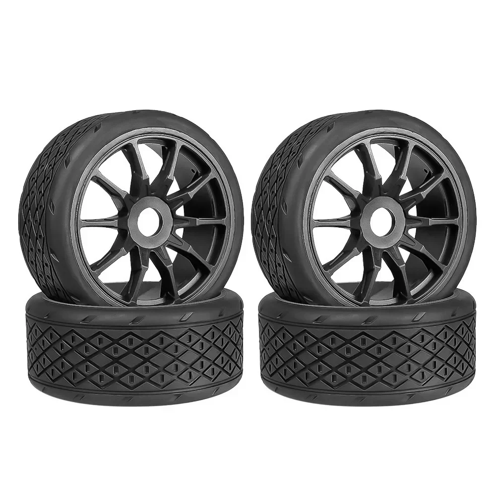 4pcs 53/107 42/100 Tire Tyre 17mm Wheel Hex for Arrma 1/7 Infraction Limitless Felony FSR Model GT RC Car Upgrade Parts