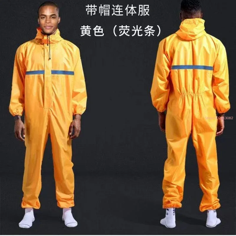 Conjoined Raincoats, Overalls Electric Motorcycle Fashion Raincoat, Men and Women Fission Rain Suit