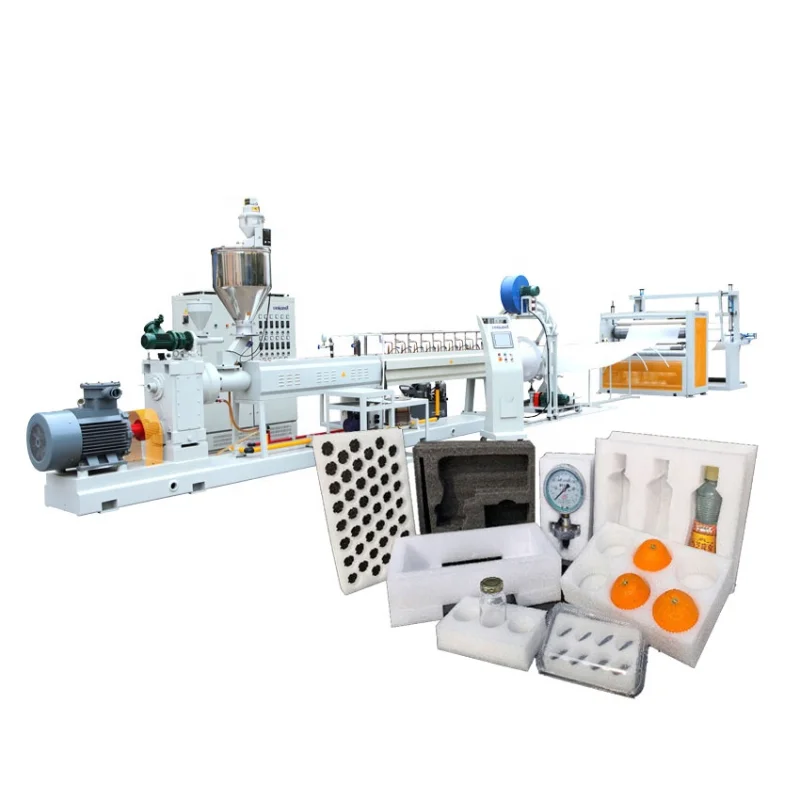 PE Foam Making Line Plastic Extrusion Film Production Machine EPE Plastic Foaming Sheet Panel Production Machine