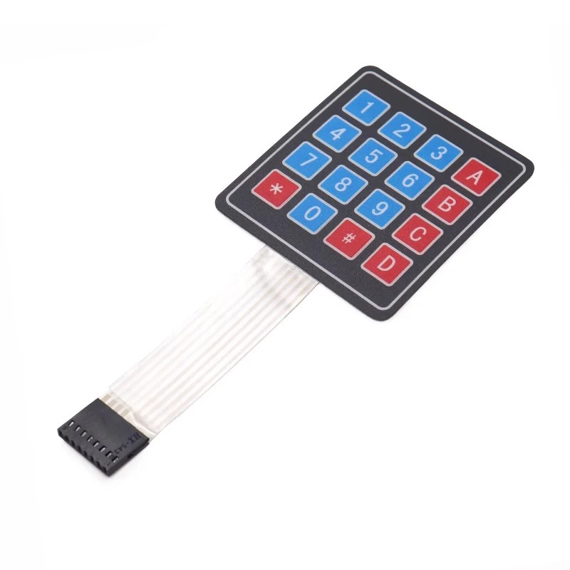 4 12 16 20 Tombol Kunci Sakelar Membran 1X4 3X4 4X4 4X5 Tombol Matriks Array Keyboard Keypad Panel Kontrol Kit DIY UNTUK Arduino