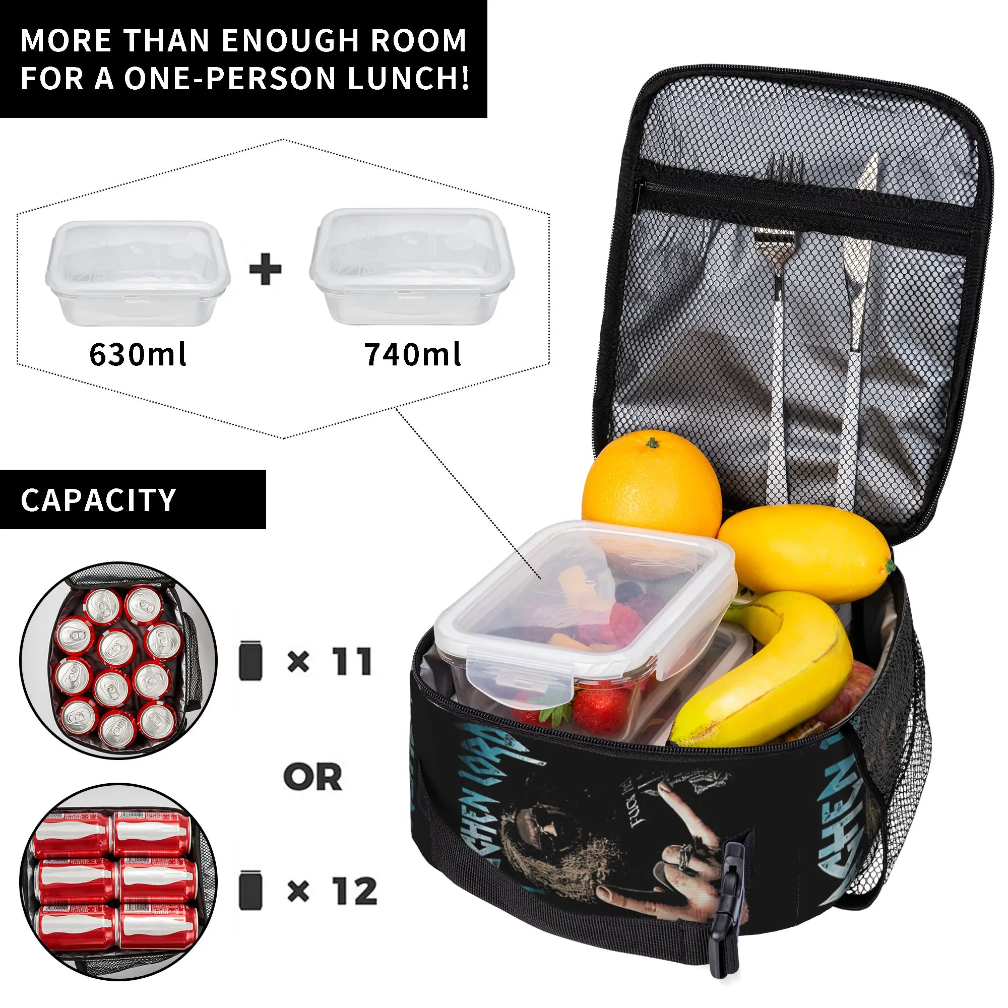 Drachenlord Poster Rainer Winkler Tote Insulated Lunch Bag Superstar Handheld Food Bags Leakproof Thermal Cooler Spacious Bento