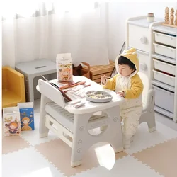 Multi-functional Children's Play Table Adjustable Early Education Desk Durable Reading Writing Table for Kindergarten Learning