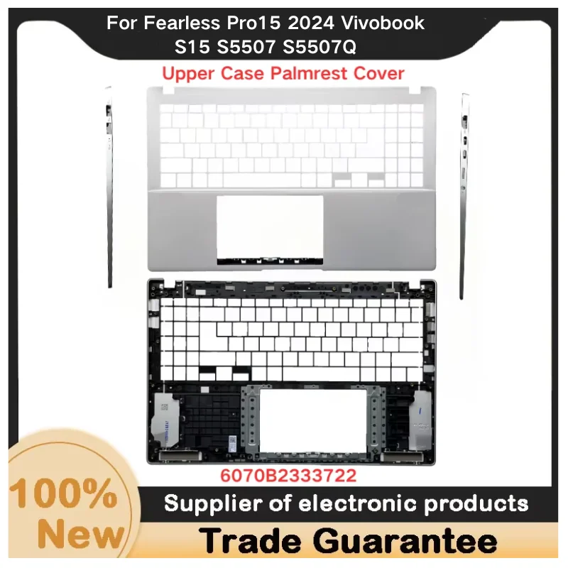 New For Kailxuling Fearless Pro15 2024 Vivobook S15 S5507 S5507Q Upper Case Palmrest Cover/Bottom Case Base Cover/6070B2333722