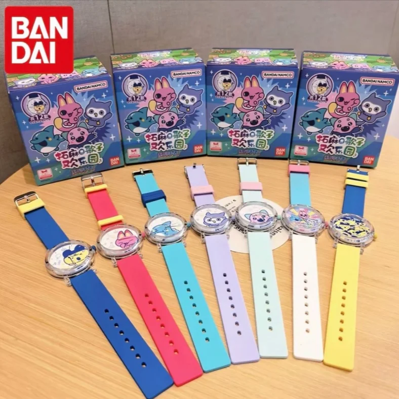 

New Bandai Tamagotchi Wrist Watch Paradise Series Blind Box Cartoon Quartz Watch Silicone Strap Fashion For Women Gift In Stock