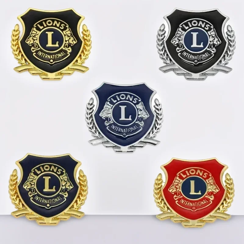 

3D металлическая наклейка на автомобиль, авто значок, эмблема, наклейка на крыло мотоцикла для львов, L-клубов, международный стиль автомобиля
