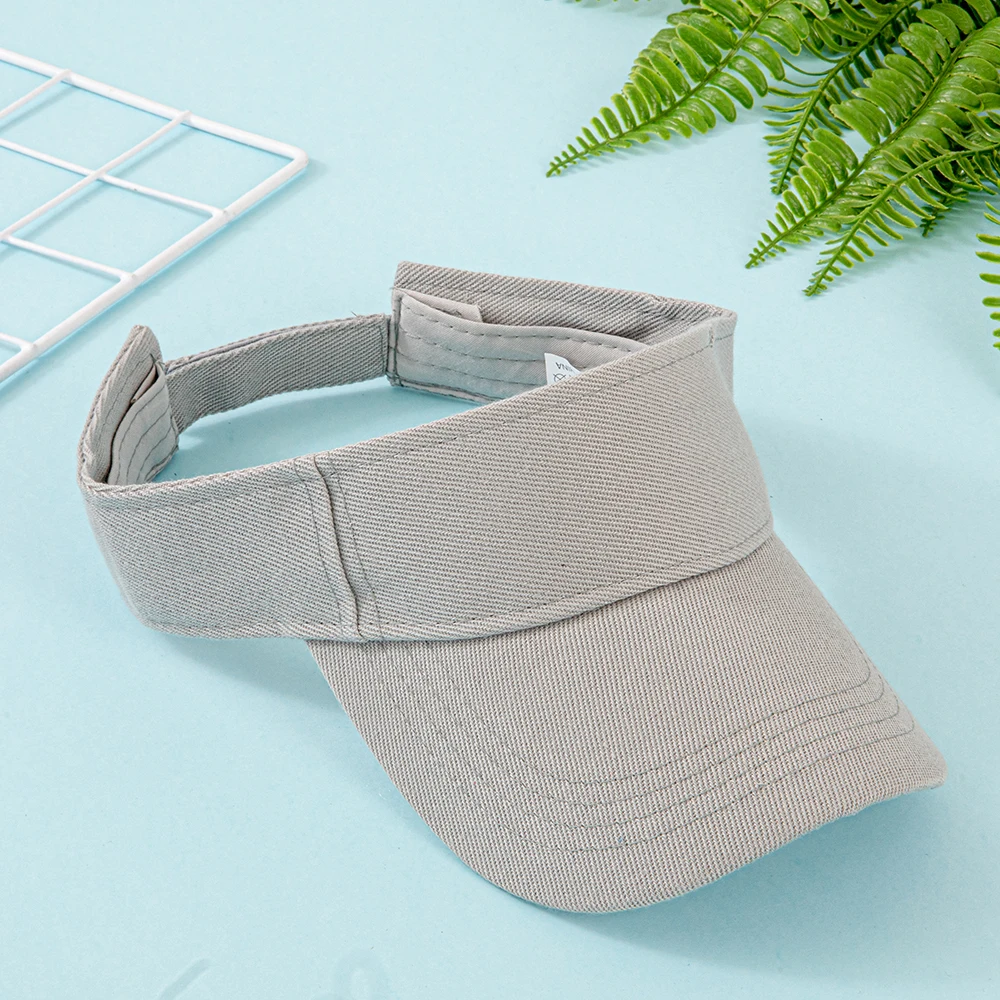Baumwoll-Sonnenblende für Damen und Herren – Verstellbare Baseballkappe mit offenem Oberteil für Sport, Laufen, Golf, Strand – Mehrere leuchtende Farben – Detail 18