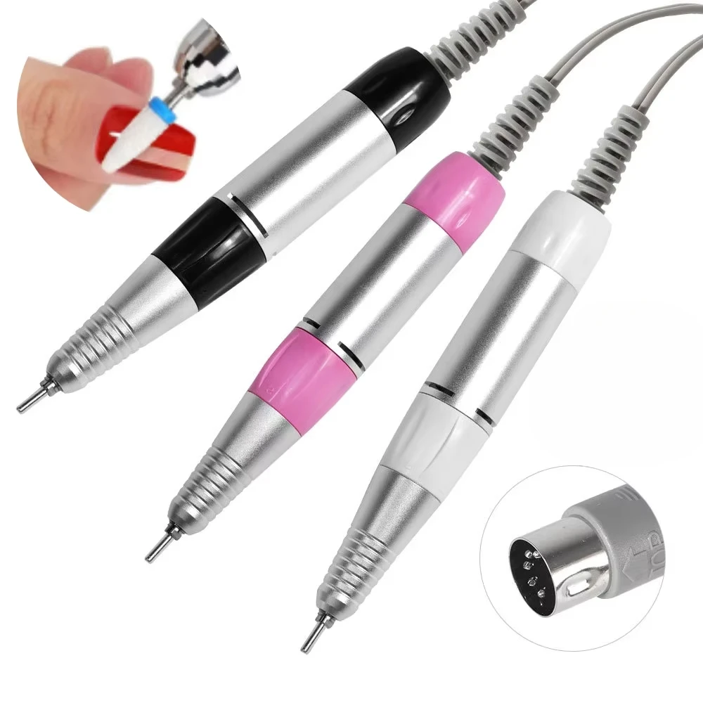 

Electric Nail Drill Pen Handle File Polish Grind Machine Handpiece Manicure Pedicure Tool DC & 3 PIN PLUG Nail Drill Accessories