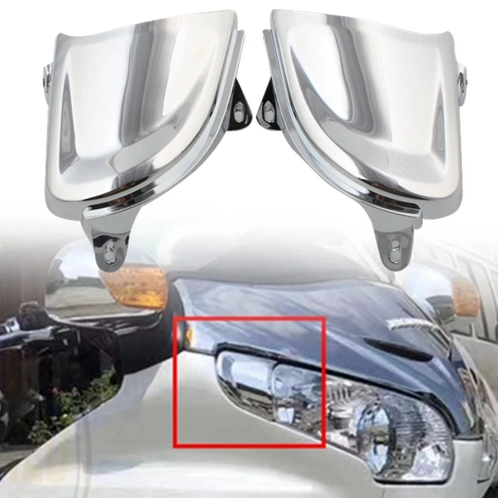 For Honda Goldwing Gold Wing GL 1800 2001 2002 2003 2004 2005 2006-2011 GL1800 Motorcycle Front Headlight Cover Decoration Parts