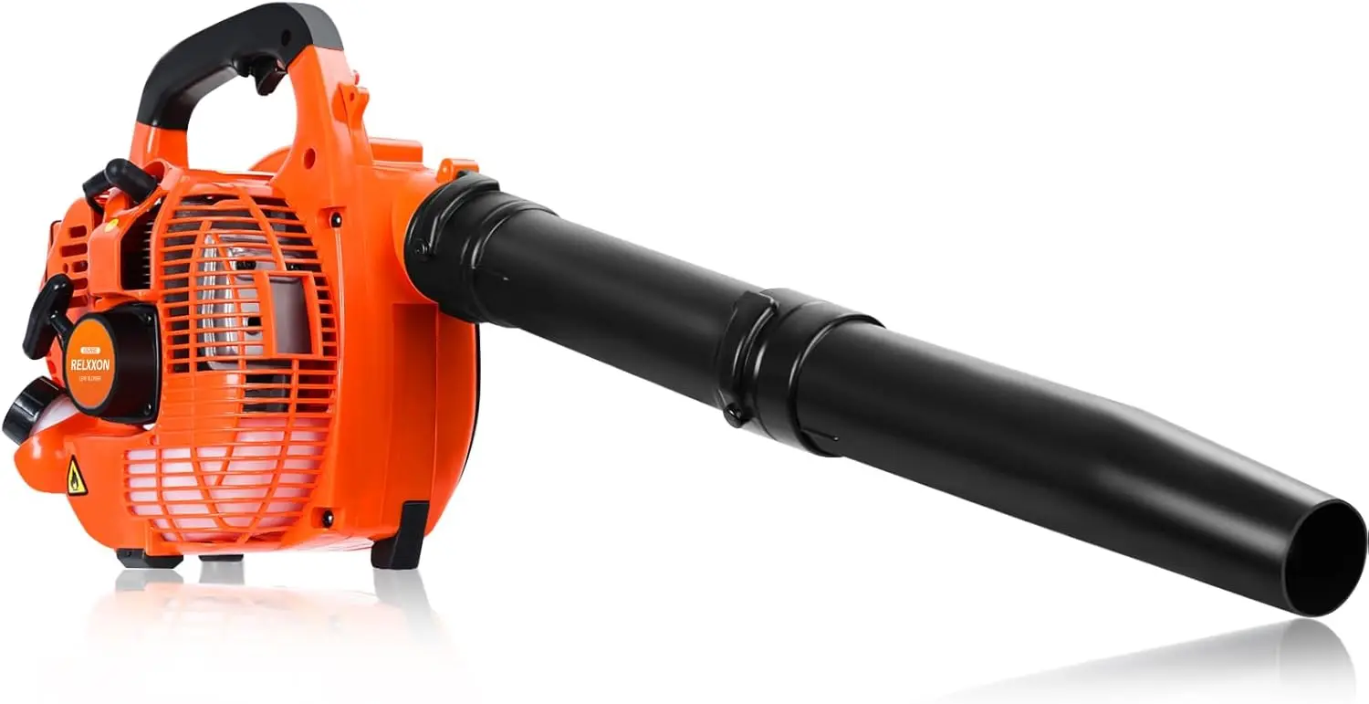 

Gas Leaf Blower 26cc Handheld Powerful 2 Cycle Engine 180 MPH 380 CFM Lightweight Quick Start for Lawn Care Yard Debris Light