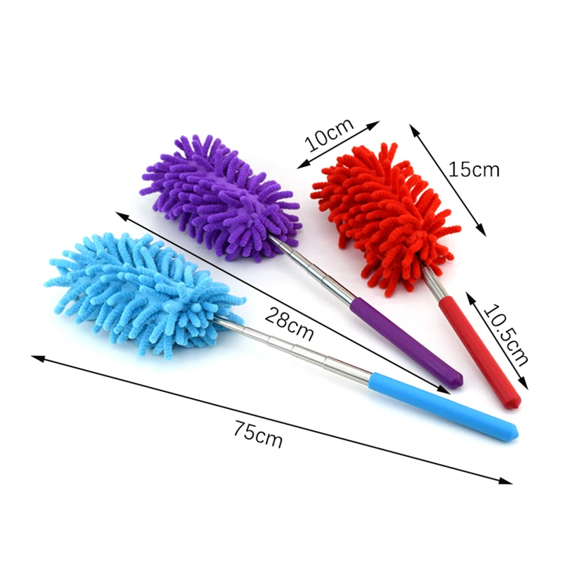 Spazzola per spolverino morbida retrattile detergente antipolvere non può perdere i capelli spazzola antipolvere-condizione pulizia dei mobili dell'auto