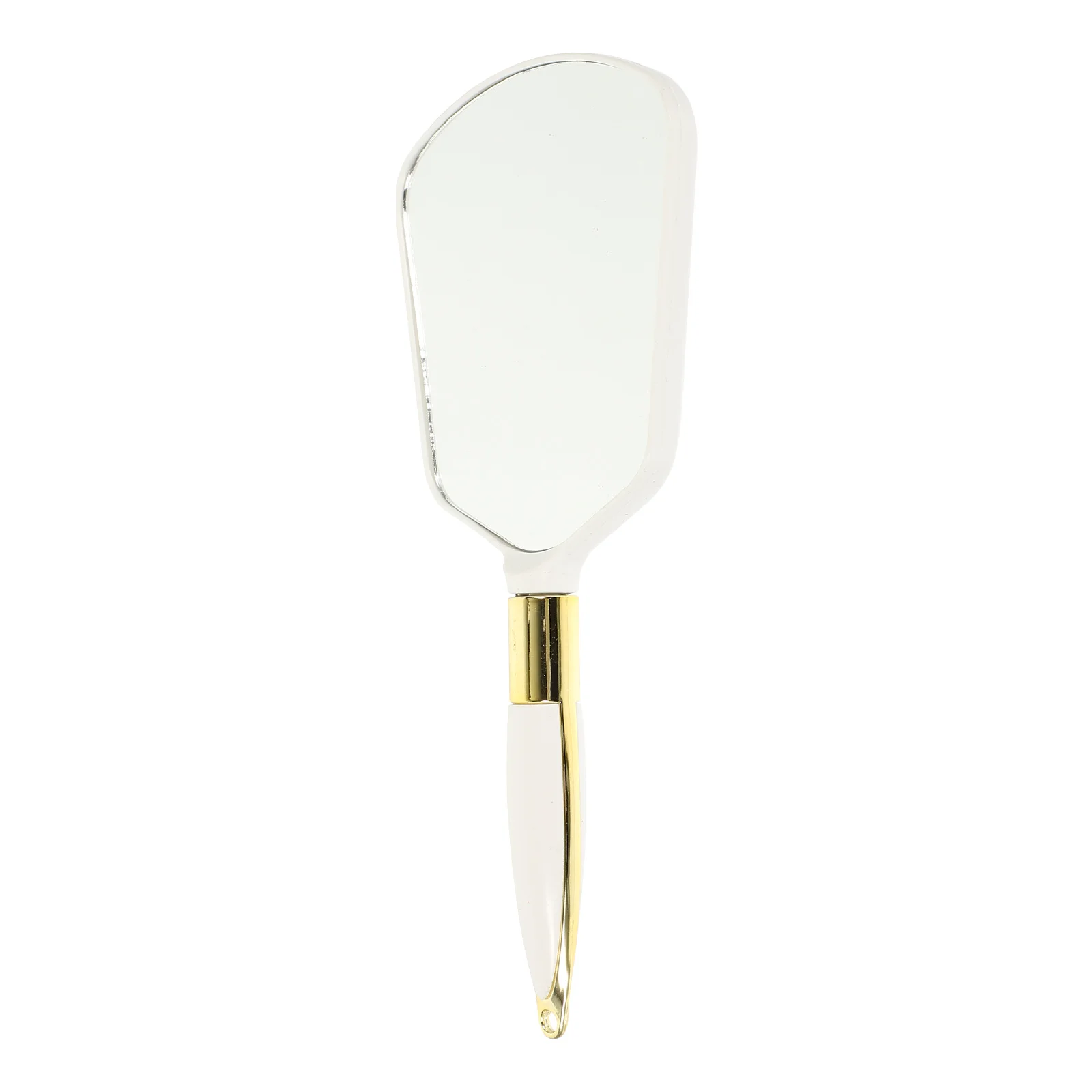

Handheld Mirror Ergonomic Handle Portable Plastic Mirror Clear Hd Reflection Travel Beauty Accessory