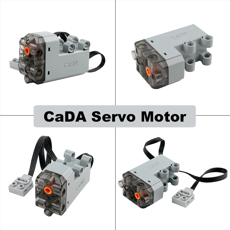 CaDA-piezas de Motor técnico, actualización de servomotor M/L, bloques de construcción, modelo de coche, potencia mecánica, Compatible con Legoeds, Juguetes DIY