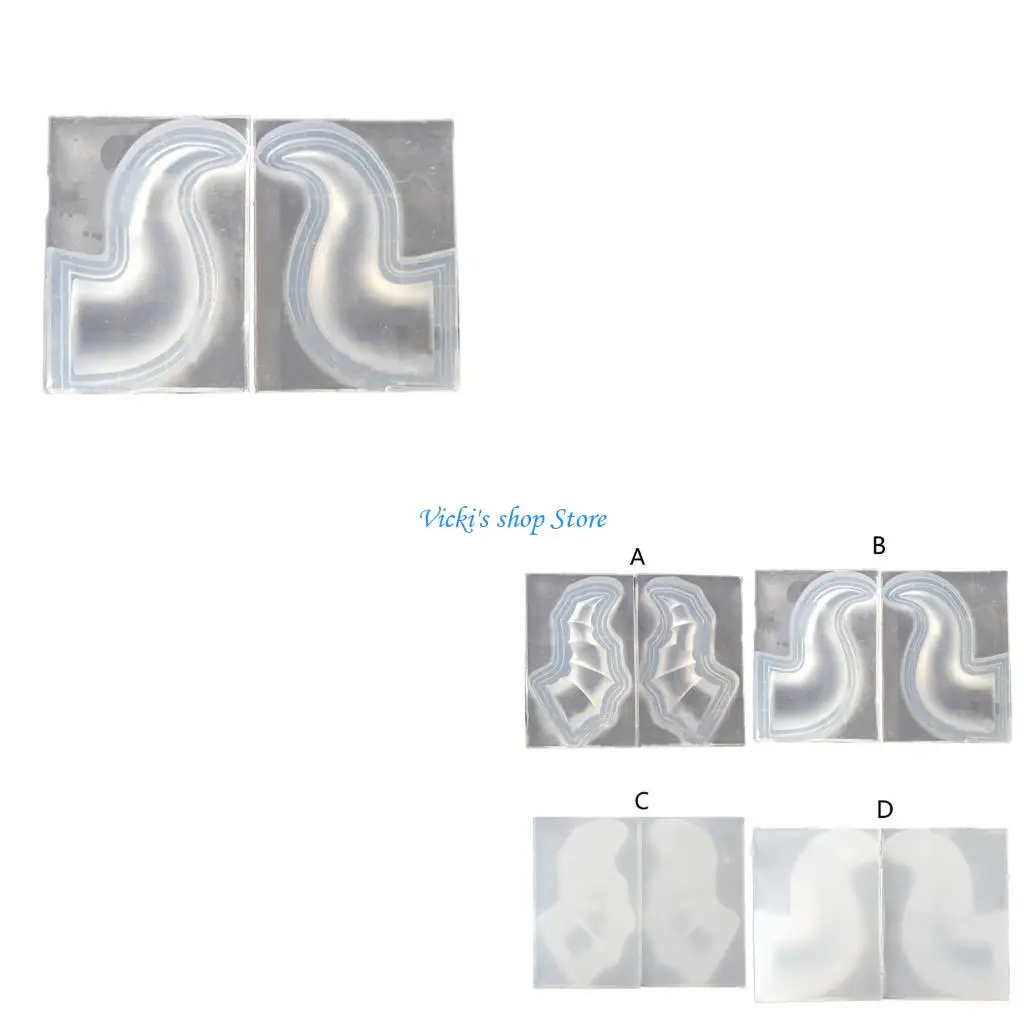 

Sheep Horn Earrings Silicone Decorative Pendant Mold Handmade Epoxy Mold