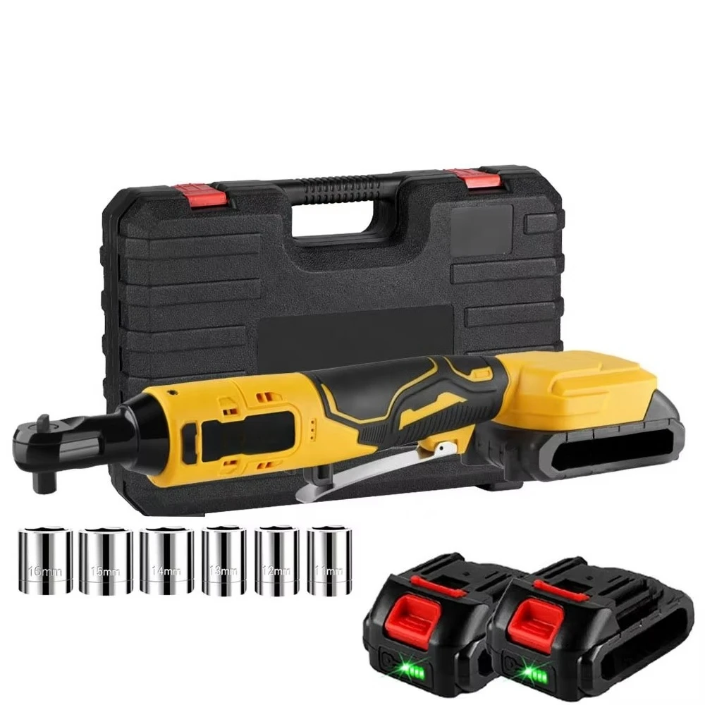 200n.m Brushless Electric Wrench Ratchet 3_8 Inch Cordless Handheld Rechargeable Repair Power Tool For Battery