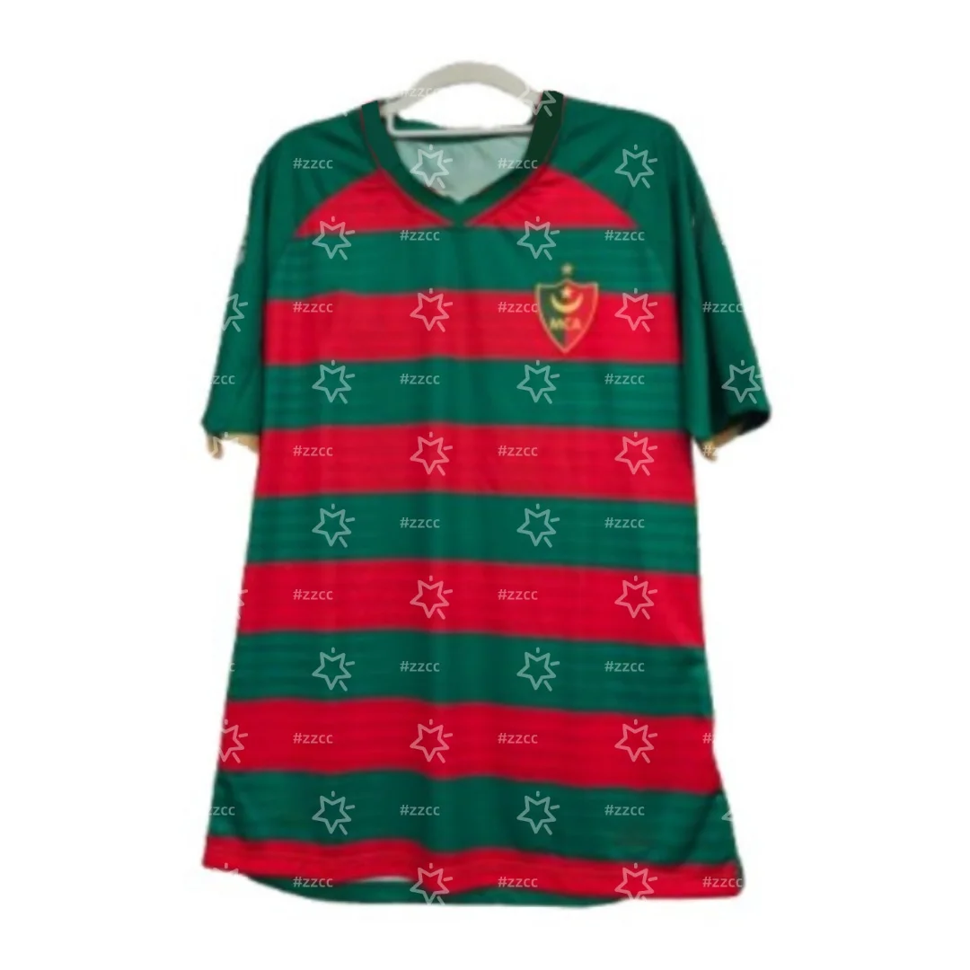 

25-26 Ligue 1 Alg потеenne MC Alger домашняя футбольная майка осенняя спортивная быстросохнущая мужская футболка детская одежда футболка Y2k женская